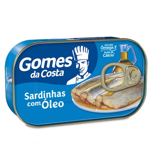 Sardinha Gomes da Costa em óleo 125g - Imagem em destaque