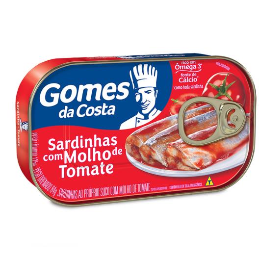 Sardinha Gomes da Costa ao molho sabor tomate 125g - Imagem em destaque