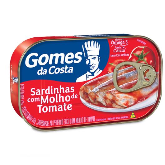 Sardinha Gomes da Costa ao molho sabor tomate 75g - Imagem em destaque