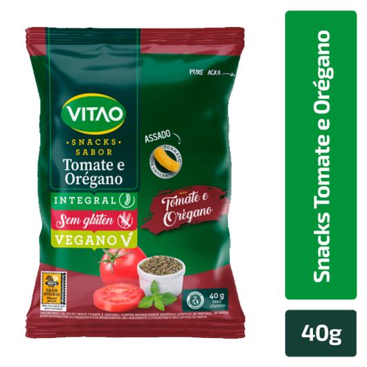 Snack Integral Tomate e Orégano Vitao Sem Glúten 40g - Imagem em destaque