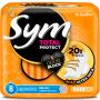 Absorvente Sym cobertura seca com abas com 8 unidades