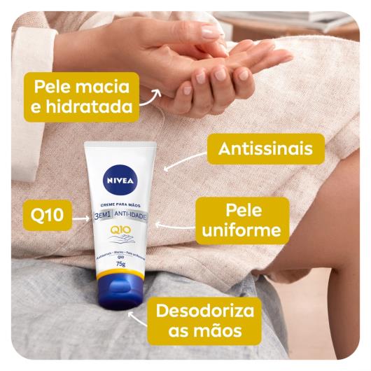 NIVEA Creme para as Mãos Q10 Plus Reparação 75g - Imagem em destaque