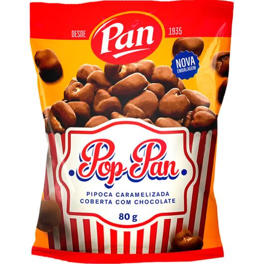 Pipoca Pan pop caramelo com cobertura de chocolate 80g - Imagem em destaque
