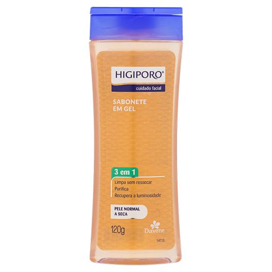 Sabonete em Gel Facial Pele Normal à Seca Davene Higiporo Frasco 120g - Imagem em destaque