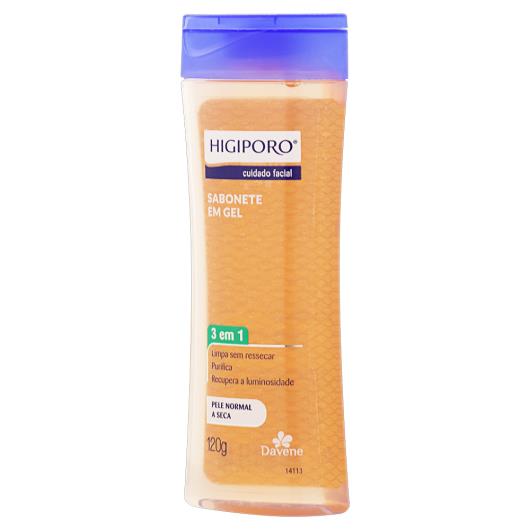 Sabonete em Gel Facial Pele Normal à Seca Davene Higiporo Frasco 120g - Imagem em destaque