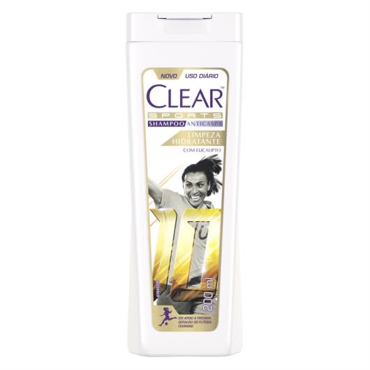 Shampoo Anticaspa Clear Sports Mulher Limpeza Hidratante 200ml - Imagem em destaque