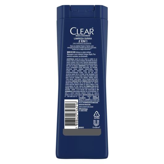 Shampoo Anticaspa CLEAR Men Limpeza Diária 2 em 1 200ml - Imagem em destaque