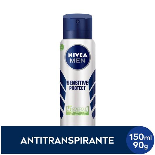 Desodorante Antitranspirante Aerossol Nivea Sensitive Protect 150ml - Imagem em destaque