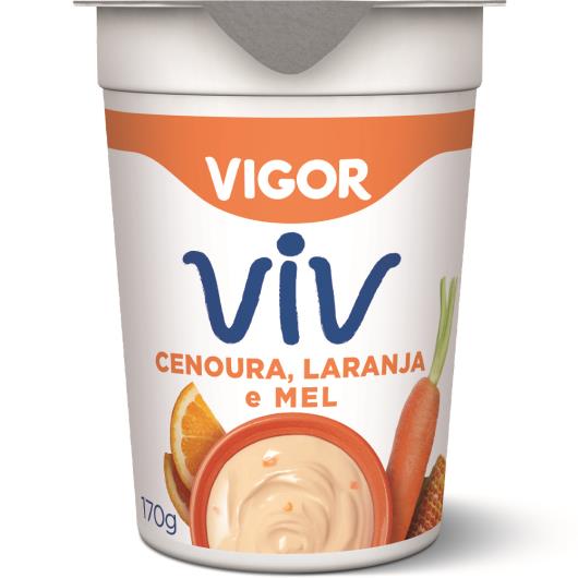 Iogurte Vigor integral laranja com cenoura e mel 170g - Imagem em destaque