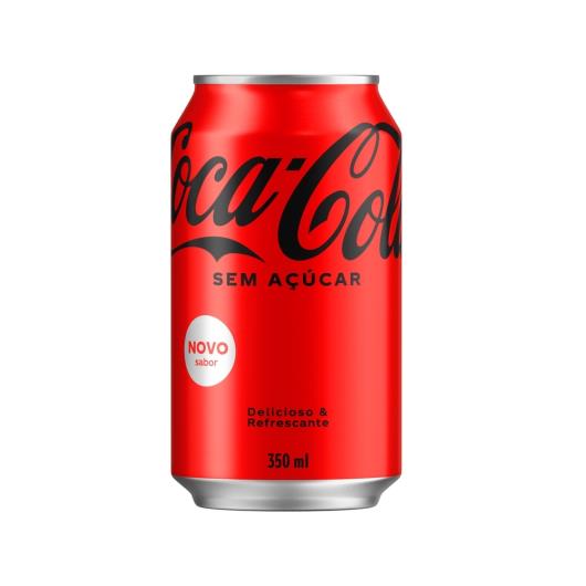 Refrigerante Coca-Cola SEM AÇÚCAR LATA 350ML - Imagem em destaque