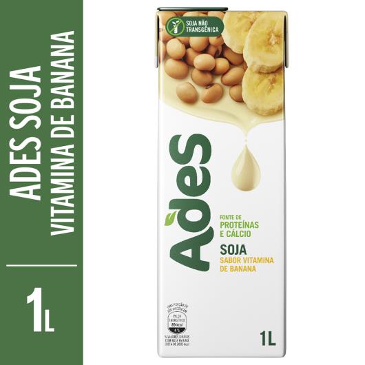 Bebida de soja Ades sabor vitamina de banana 1L - Imagem em destaque