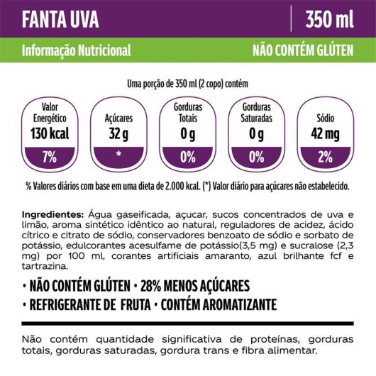 Refrigerante Fanta Sabor Uva LATA 350ML - Imagem em destaque