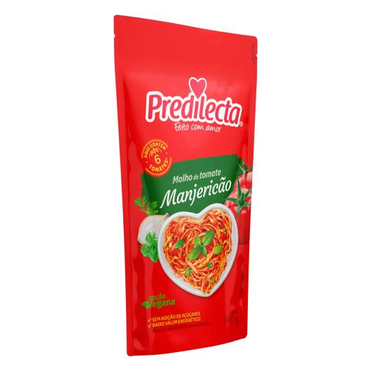 Molho de tomate Predilecta manjericão sachê 340g - Imagem em destaque