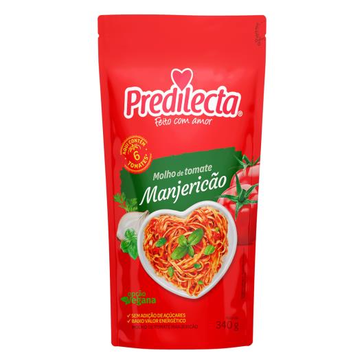 Molho de tomate Predilecta manjericão sachê 340g - Imagem em destaque