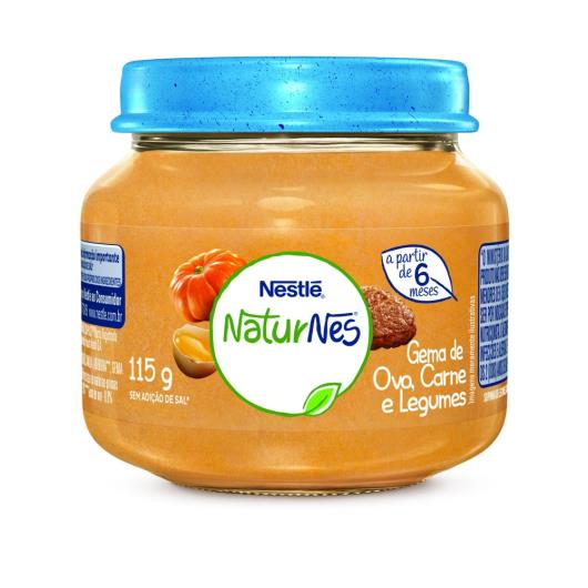 Papinha Nestlé Naturnes Gema de Ovo Carne e Legumes 115g - Imagem em destaque