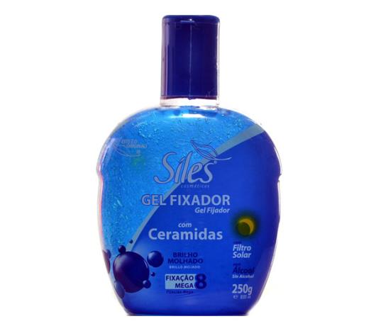 Gel Siles fixação forte mega 8 com  ceramidas Siles 250g - Imagem em destaque