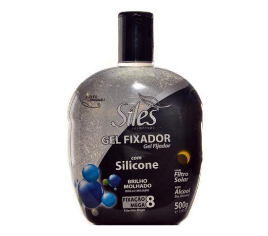 Gel Siles incolor fixação forte mega 8 com silicone 500g - Imagem em destaque