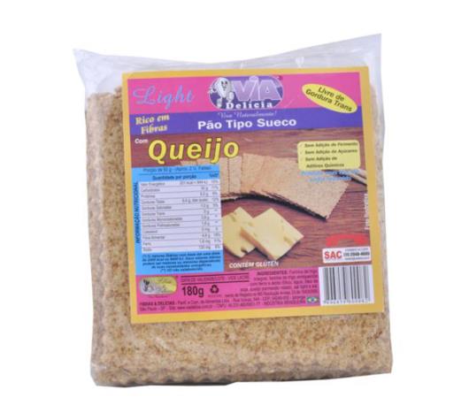 Pão Via Delícia sueco de queijo light 180g - Imagem em destaque