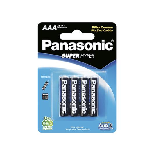 Pilha Panasonic Super Hyper AAA com 4 unidades - Imagem em destaque