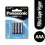 Pilha Panasonic Super Hyper AAA com 4 unidades