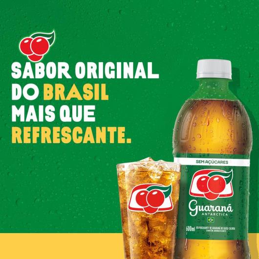 Refrigerante Guaraná ANTARCTICA Sem Açúcar Garrafa 600ML - Imagem em destaque