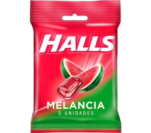 Drops Halls sabor melancia com 3 unidades 102g - Imagem em destaque