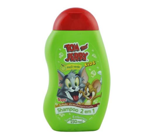 Shampoo Topz kids infantil 2x1 maçã verde 250ml - Imagem em destaque