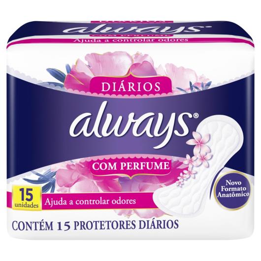 Protetores Diários Always Com Perfume 15 Unidades - Imagem em destaque