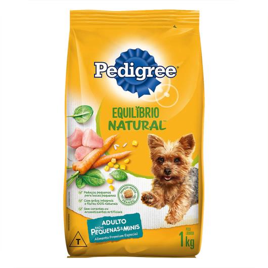 Alimento para Cães Adultos Raças Minis e Pequenas Frango Pedigree Equilíbrio Natural 1kg - Imagem em destaque