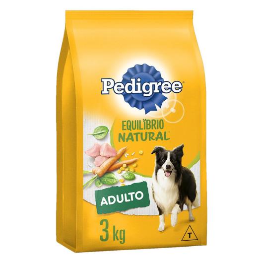 Alimento para Cães Adultos Raças Médias e Grandes Frango Pedigree Equilíbrio Natural 3kg - Imagem em destaque