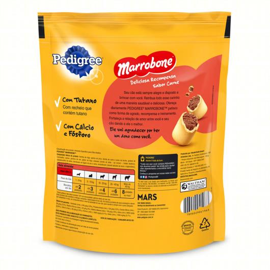 Petisco para Cães Adultos Recheio Carne Pedigree Marrobone Pouch 500g - Imagem em destaque