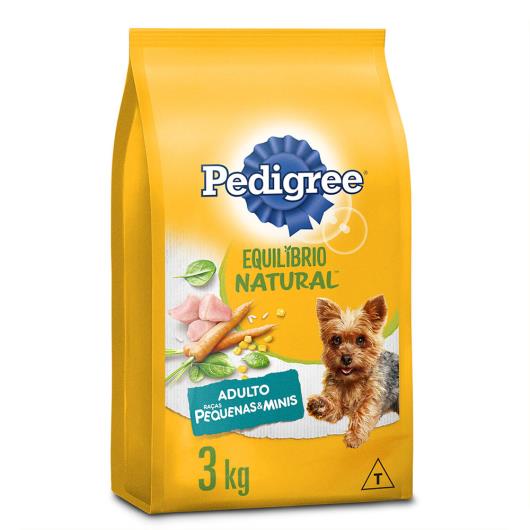 Alimento para Cães Adultos Raças Minis e Pequenas Frango Pedigree Equilíbrio Natural 3kg - Imagem em destaque