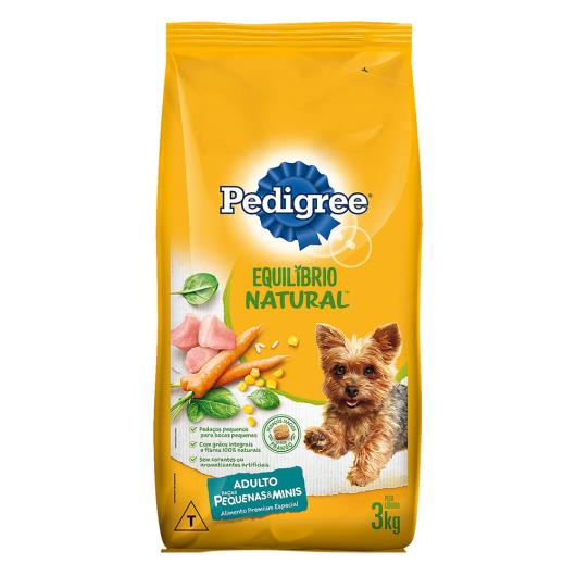 Alimento para Cães Adultos Raças Minis e Pequenas Frango Pedigree Equilíbrio Natural 3kg - Imagem em destaque