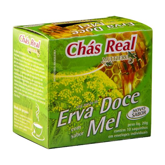 Chá Real Multiervas Erva Doce e Mel 20g - Imagem em destaque