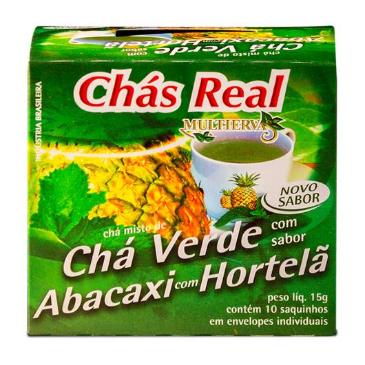 Chá Verde Misto Abacaxi com Hortelã Real Multiervas 15g - Imagem em destaque