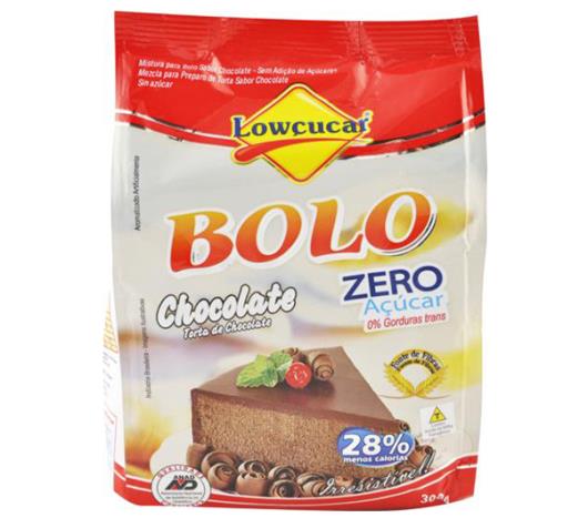 Mistura para bolo Lowçucar sabor chocolate light 300g - Imagem em destaque