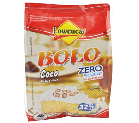 Mistura para bolo Lowçucar sabor coco light 300g - Imagem em destaque