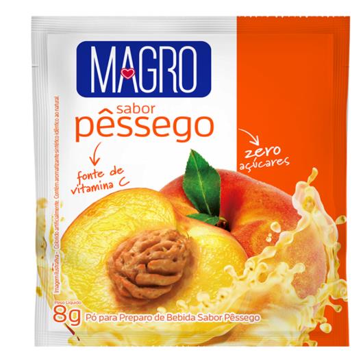 Refresco em Pó Magro Zero Açúcares Sabor Pêssego 8g - Imagem em destaque