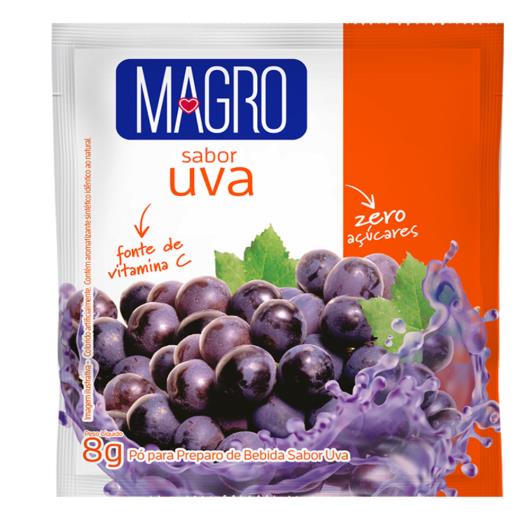 Refresco em pó Magro Zero Açúcares Sabor Uva 8g - Imagem em destaque