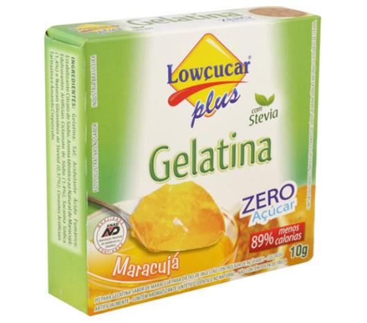 Gelatina em pó Stevia Plus sabor maracujá zero açúcar 10g - Imagem em destaque