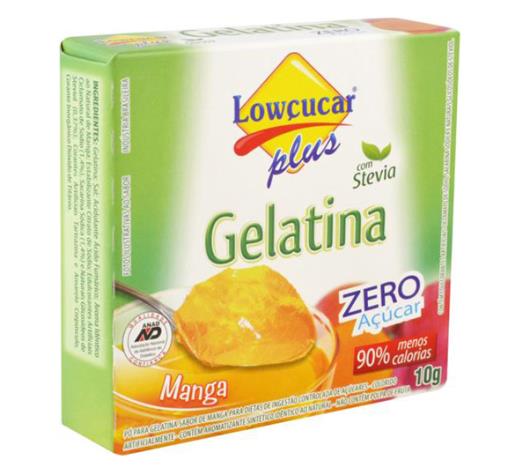 Gelatina em pó Stevia Plus sabor manga zero açúcar 10g - Imagem em destaque