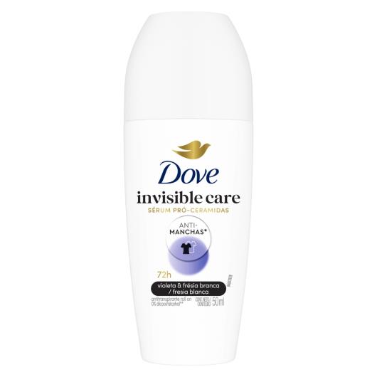Antitranspirante Roll-On Violeta & Frésia Branca Dove Invisible Dry 50ml - Imagem em destaque