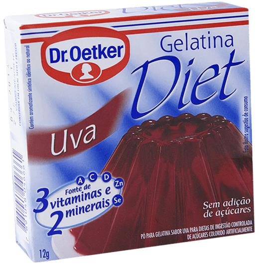 Gelatina em pó Oetker sabor uva diet 12g - Imagem em destaque