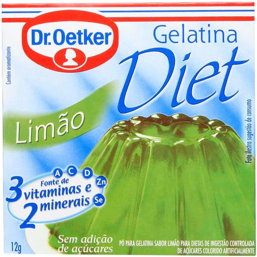 Gelatina em pó Dr. Oetker sabor limão diet 12g - Imagem em destaque