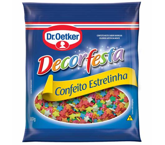 Confete Oetker decorfesta estrelinha 80g - Imagem em destaque