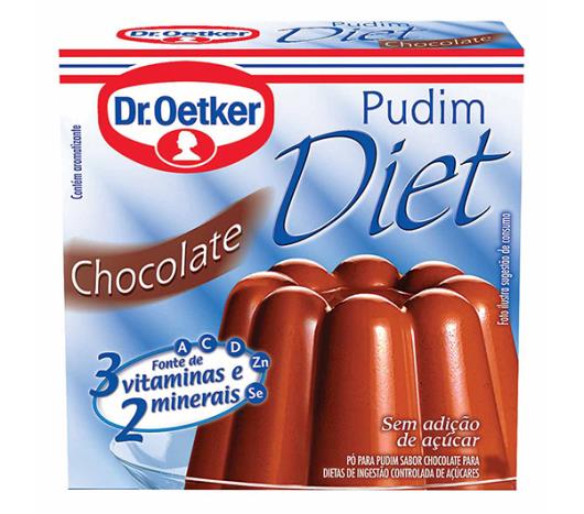 Mistura em pó para pudim diet Oetker sabor chocolate 30g - Imagem em destaque