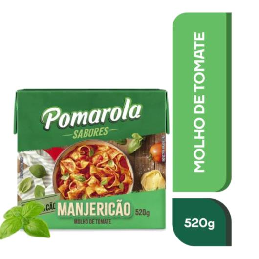 Molho de tomate azeite e manjericão Pomarola 520g - Imagem em destaque