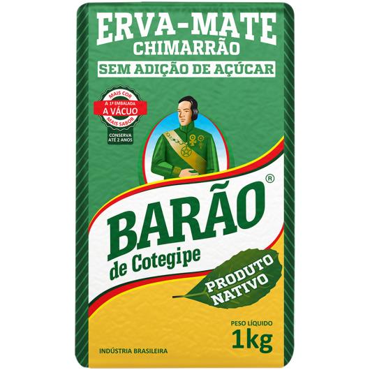 Erva-Mate Chimarrão a Vácuo Barão de Cotegipe Pacote 1kg - Imagem em destaque