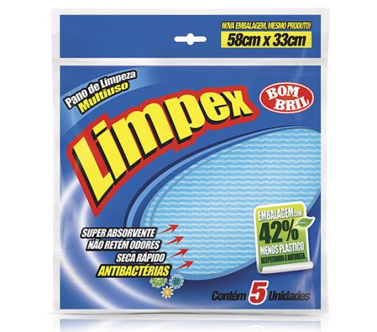 Pano Limpex multiuso azul 5 unidades - Imagem em destaque