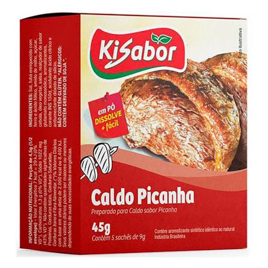 Caldo em pó Kisabor de picanha 45g - Imagem em destaque